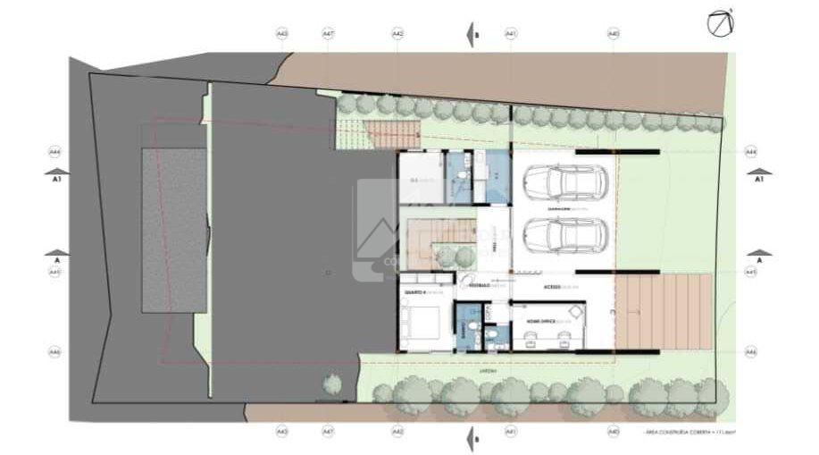 Casa a venda com 5 suítes, 2 térreas, linda projeção no Alphaville Litoral Norte I  Camaçari - 