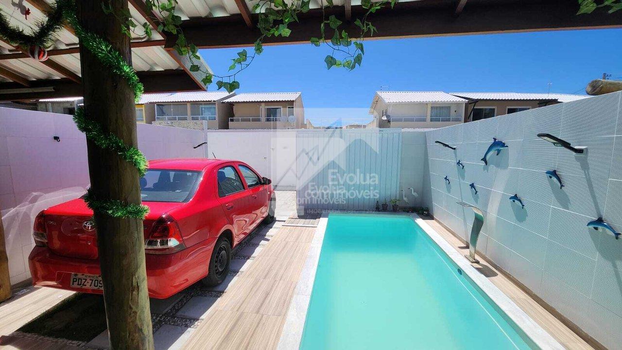 Vendo Casa R$ 300.000,00 com 1 Suíte, Condomínio Fechado, Jauá - Camaçari  Camaçari - 