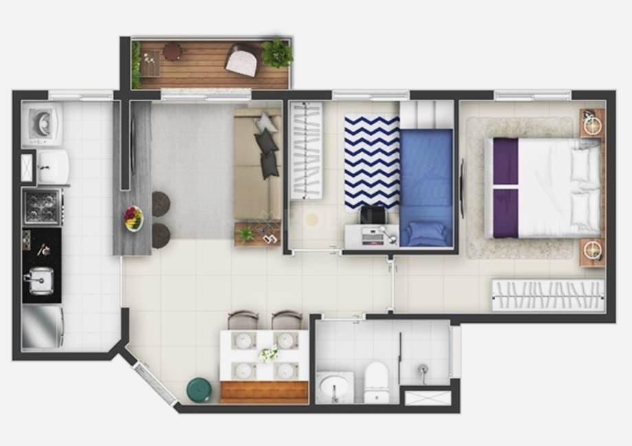 Apartamento - Jardim das Indústrias - Jacareí - Venda  Jacareí - 