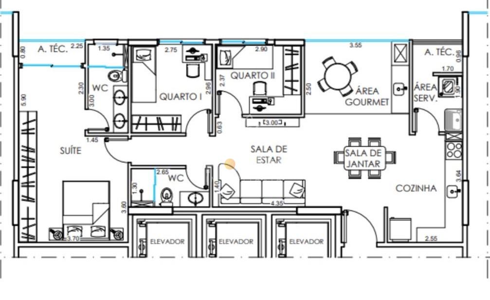 Apartamento 3 Dormit&oacute;rios - Villa Branca - Jacare&iacute; - Venda  Jacareí - 