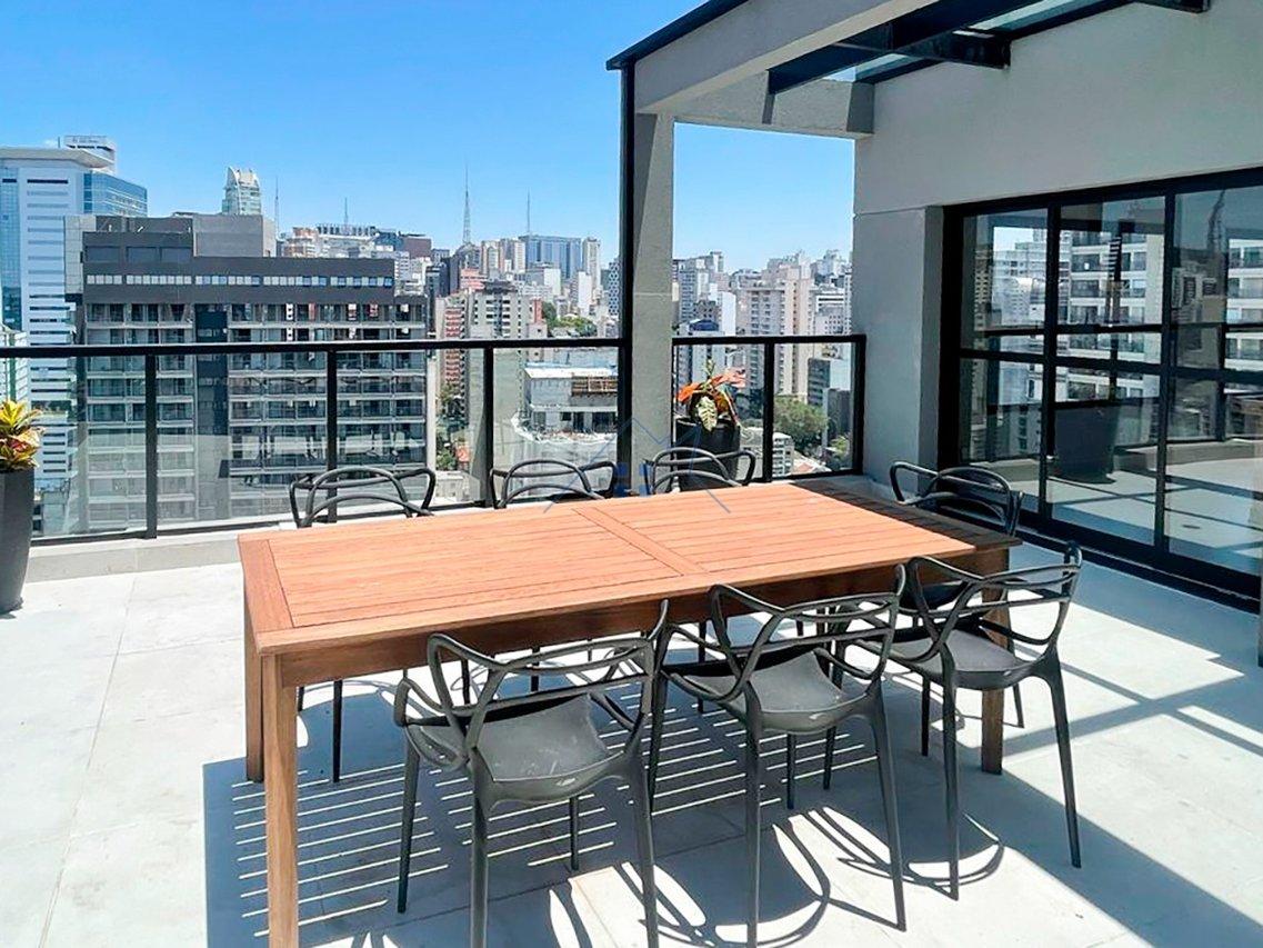 Apartamento na Bela Vista 1 dorm 1 vaga Rua Paim São Paulo - 