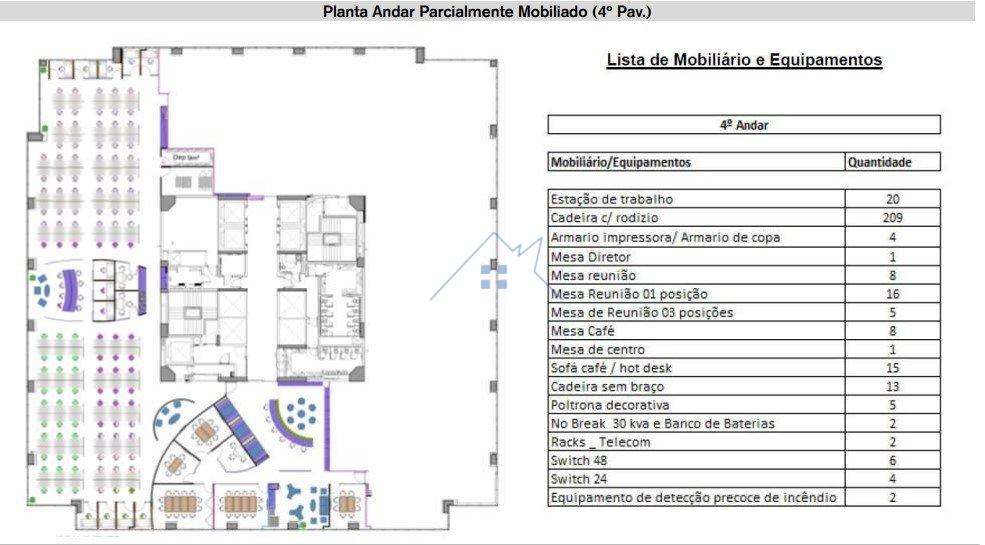 Andar Comercial Mobiliado no Castelo Branco Office Park – Torre Jatobá Avenida Marcos Penteado de Ulhôa Rodrigues Barueri - 