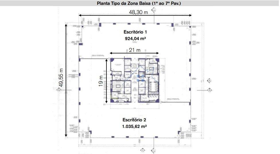 Andar Comercial no Castelo Branco Office Park – Torre Jatobá Avenida Marcos Penteado de Ulhôa Rodrigues Barueri - 