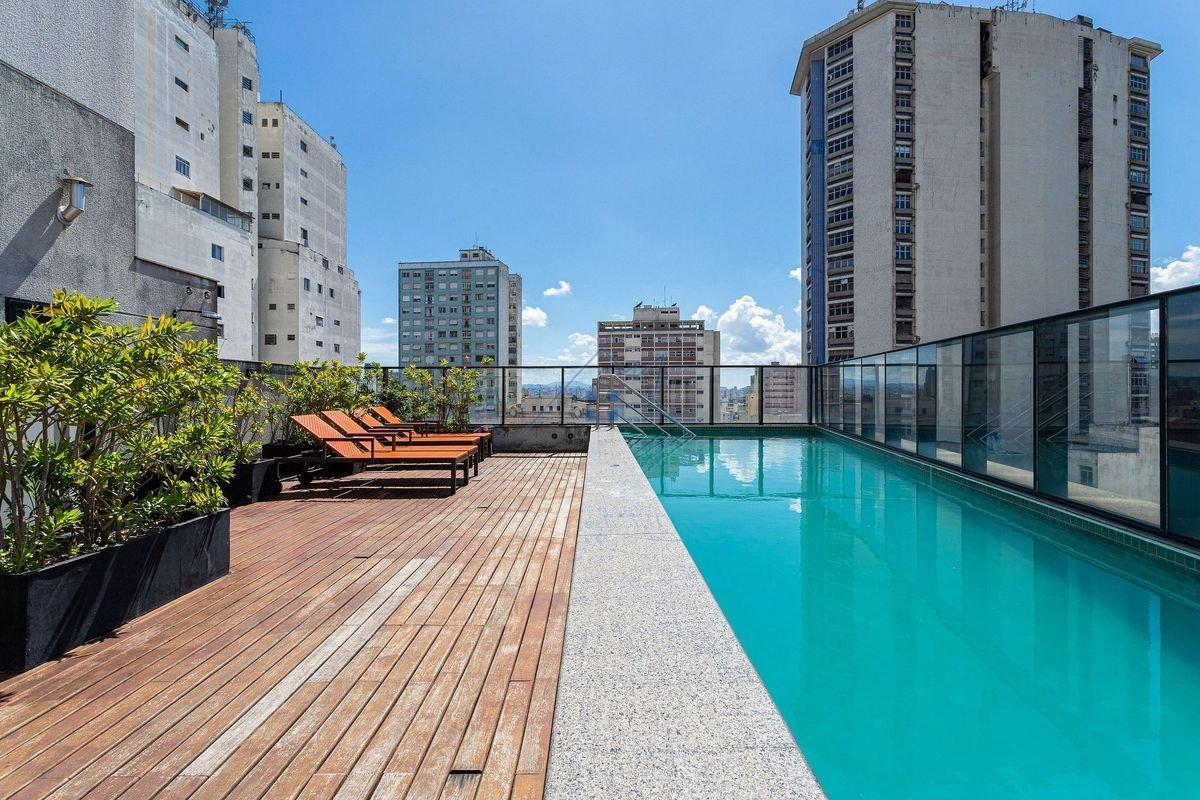Studio de 30m², 1 quarto em República Rua Aurora São Paulo - 