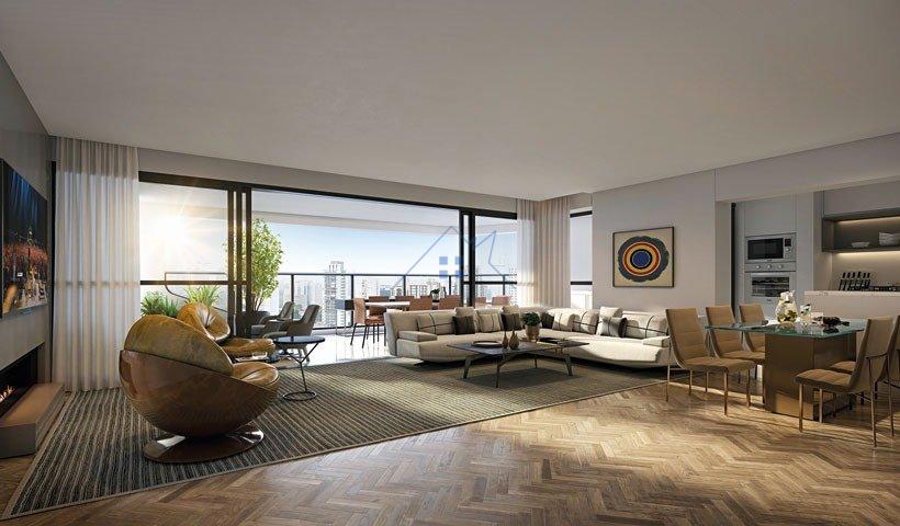 Apartamento na Chácara Santo Antônio 3 suítes 3 vagas 162m² Rua Antônio de Oliveira São Paulo - 