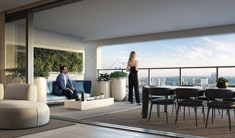 Apartamento na Chácara Santo Antônio 3 suítes 3 vagas 162m² Rua Antônio de Oliveira São Paulo - 