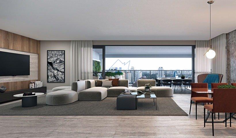 Apartamento na Chácara Santo Antônio 3 suítes 3 vagas 162m² Rua Antônio de Oliveira São Paulo - 