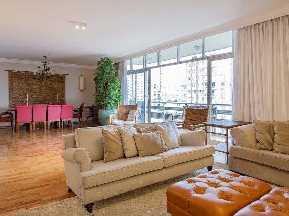 Apartamento em Higienópolis 323m² 4 dorm 2 suites 2 vagas Rua Baronesa de Itu São Paulo - 
