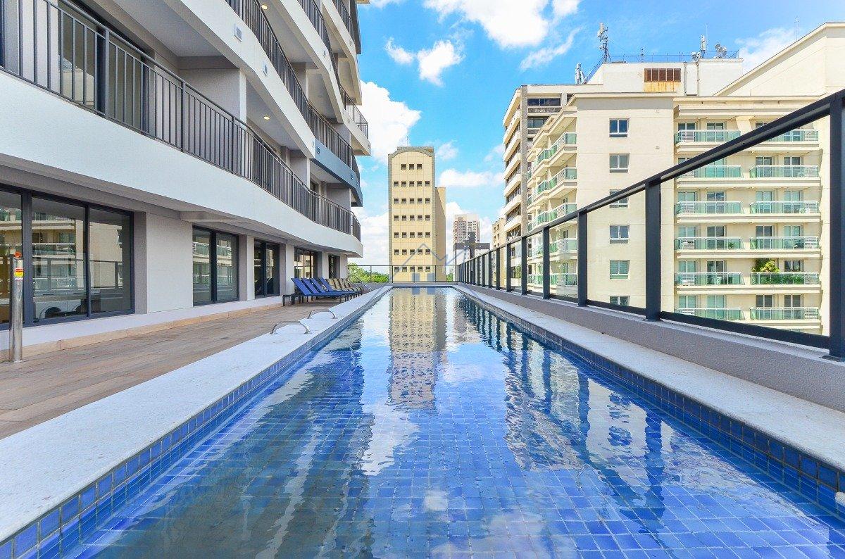 Apartamento 1 dorm com 1 vaga em Santo Amaro Avenida Vereador José Diniz São Paulo - 