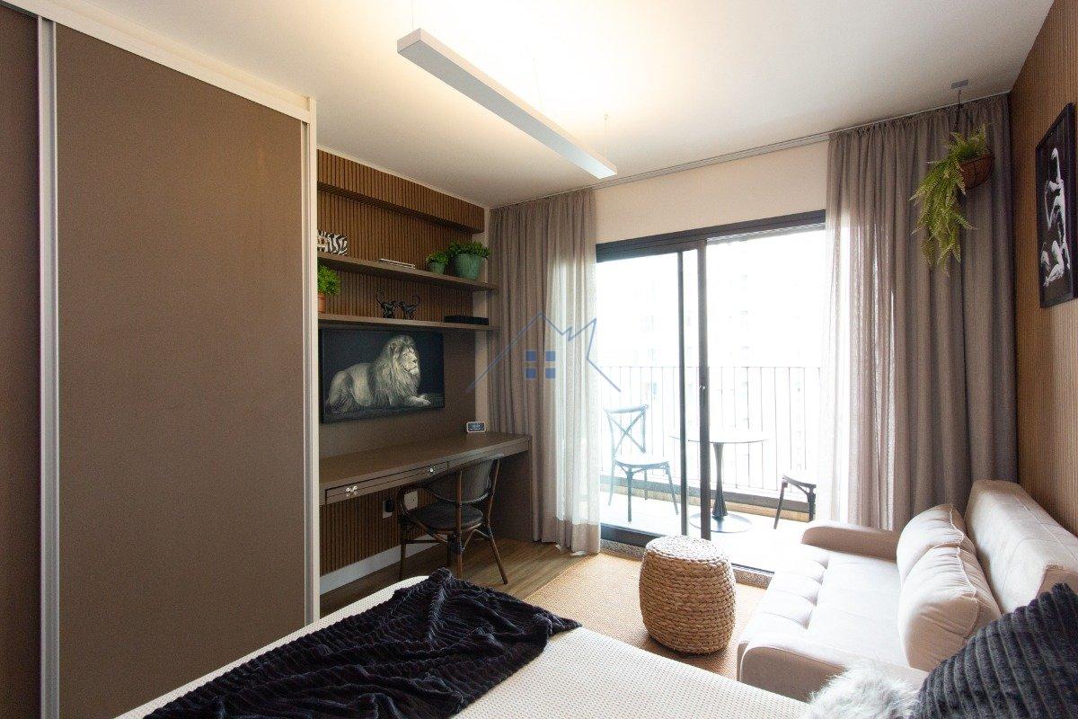 Studio em Moema 27m² Alameda dos Jurupis São Paulo - 