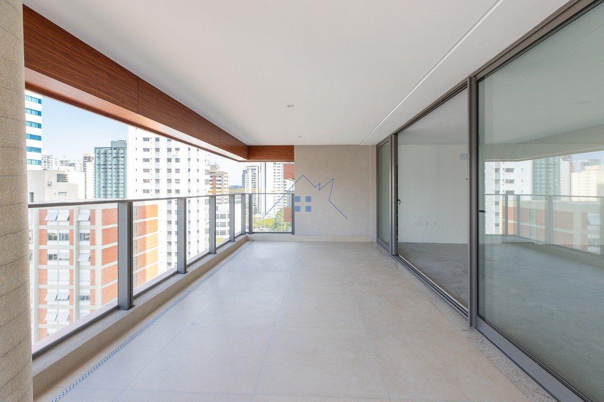 Apartamento no Brooklin Paulista 232m² 4 suítes 3 vagas Rua Barão do Triunfo São Paulo - 