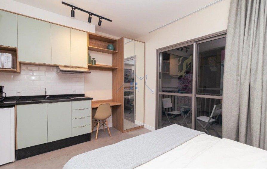Studio Reformado e Mobiliado na República 24,90m² Rua Bento Freitas São Paulo - 