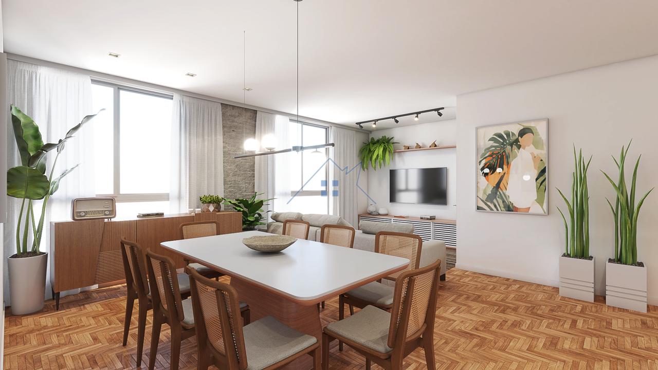 Apartamento reformado 143m² na Bela Vista 2 dorm 1 suíte 1 vaga Rua Santa Branca São Paulo - 