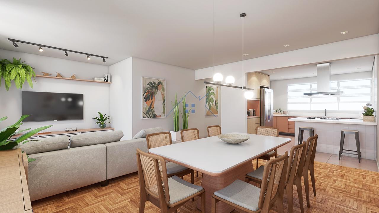 Apartamento reformado 143m² na Bela Vista 2 dorm 1 suíte 1 vaga Rua Santa Branca São Paulo - 