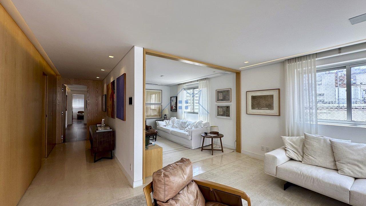 Apartamento no Jd Paulista 226m² 3 dorm 1 suíte 2 vagas Alameda Casa Branca São Paulo - 