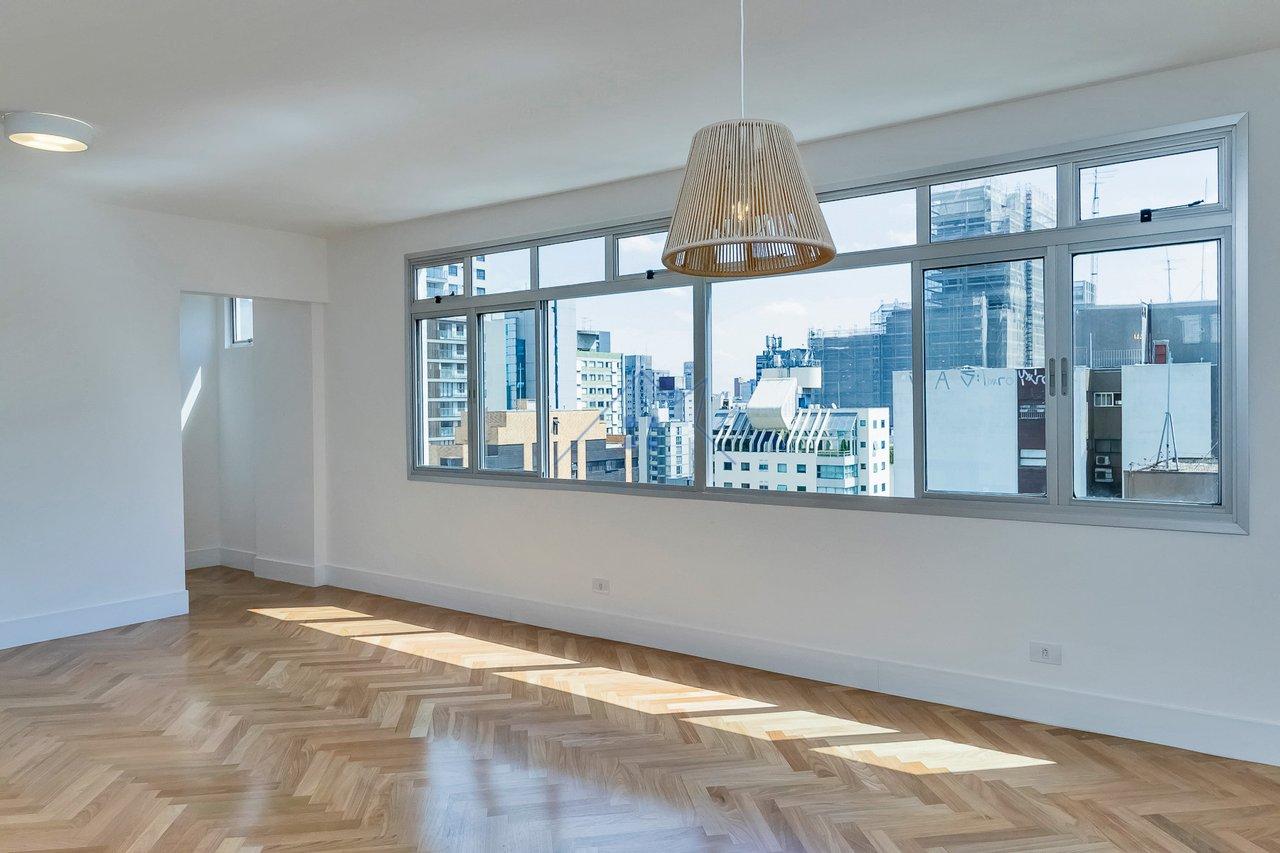 Apartamento com 113m² no Jardim Paulista 02 suítes 01 vaga Alameda Franca São Paulo - 