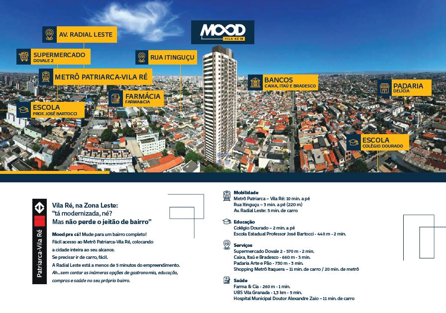 Apartamento na Vila Ré 36m² próximo ao metrô Rua Nhatumani São Paulo - 