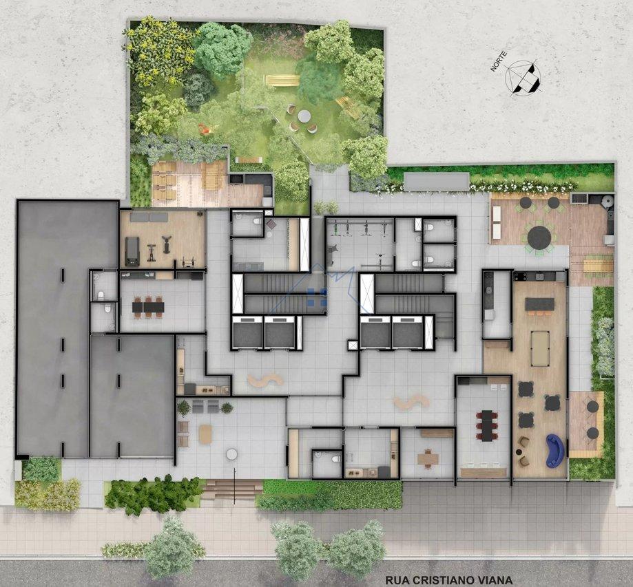 Studio 33m² em Cerqueira César Rua Cristiano Viana São Paulo - 
