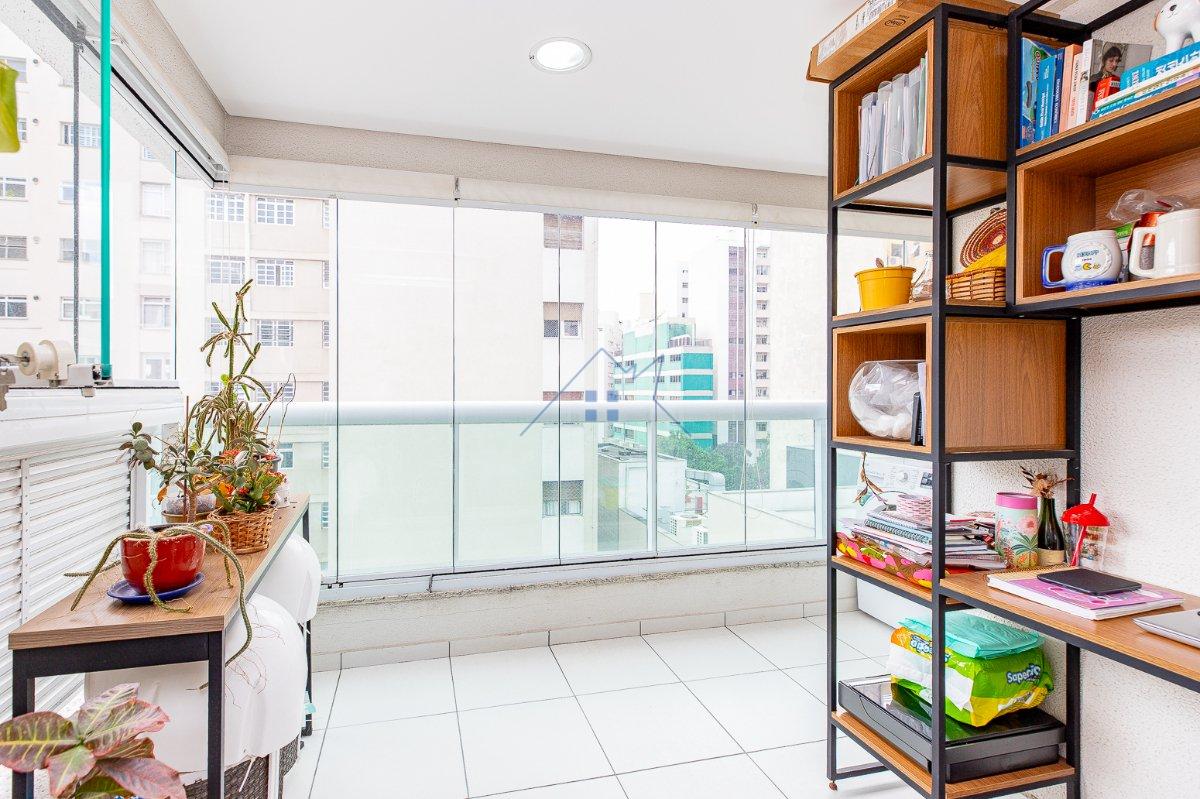 Apartamento 45m² na Bela Vista 1 dorm 1 suíte 1 vaga Rua Carlos Sampaio São Paulo - 