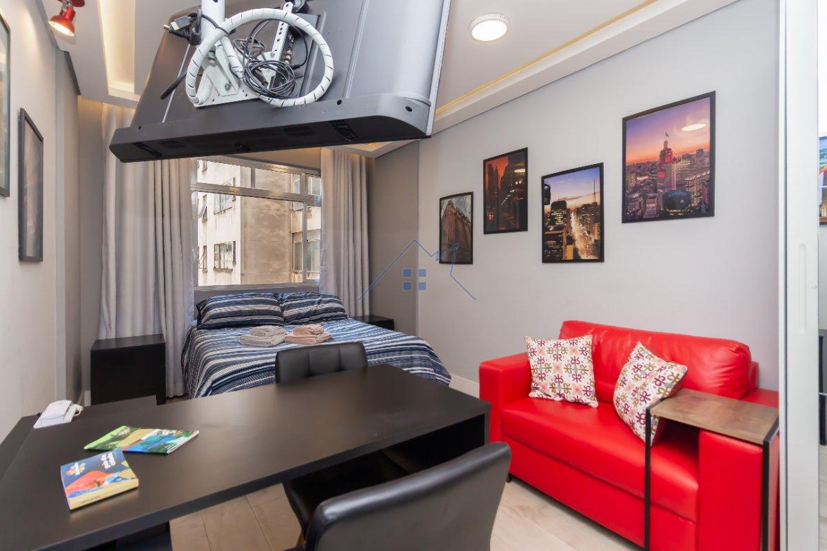 Apartamento 34m² na República 1 dorm 1 vaga Avenida Ipiranga São Paulo - 