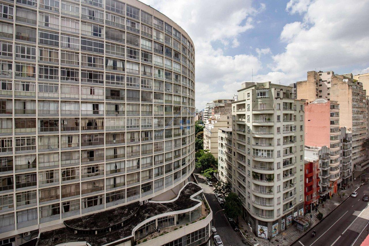 Studio Metrô Santa Cecília 32m² sem depósito e ACEITA PET Rua Ana Cintra São Paulo - 