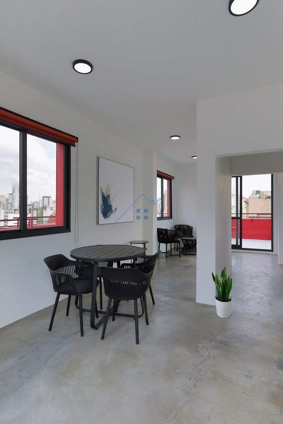 Studio Metrô Santa Cecília 30m² - ACEITA PET - sem depósito caução Rua Ana Cintra São Paulo - 