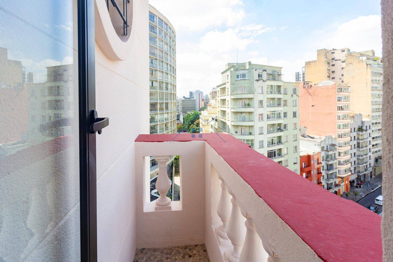 Studio Metrô Santa Cecília 30m² - ACEITA PET - sem depósito caução Rua Ana Cintra São Paulo - 