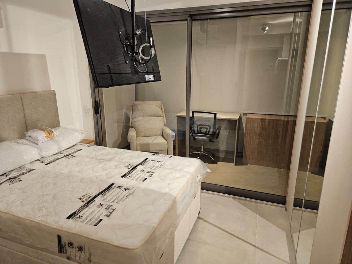 Studio Mobiliado com 25m² em Pinheiros Rua Alves Guimarães São Paulo - 