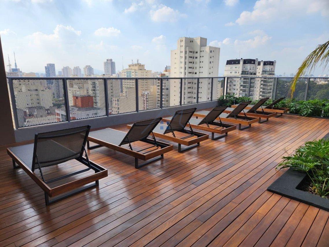 Studio Mobiliado com 25m² em Pinheiros Rua Alves Guimarães São Paulo - 