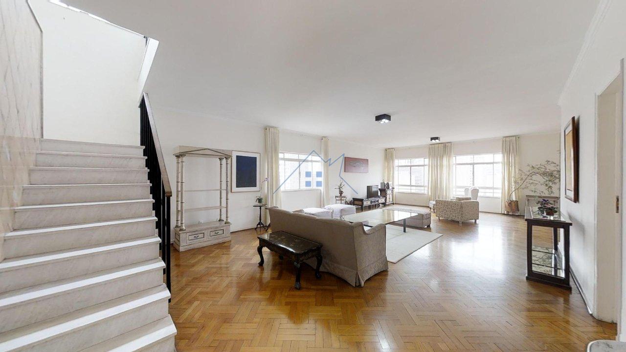 Cobertura Duplex 485m² na Bela Vista 5 dorm 3 suítes 2 vagas Rua Cincinato Braga São Paulo - 