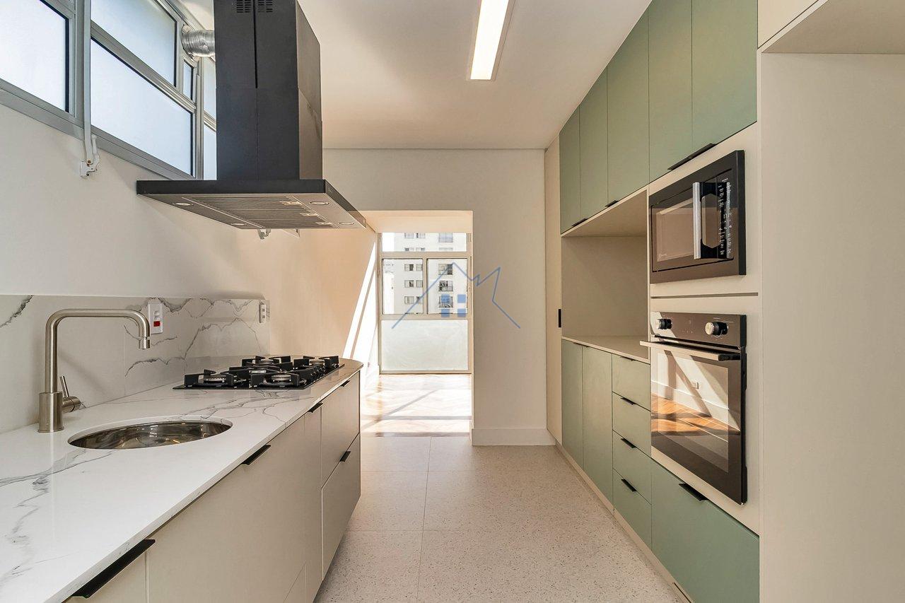 Apartamento 233m² em Higienópolis 3 dorms sendo 2 suítes 1 vaga Rua São Vicente de Paula São Paulo - 