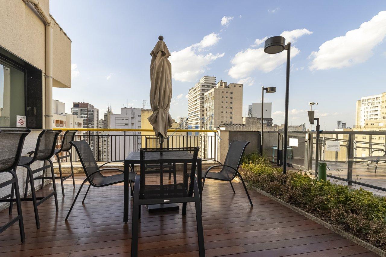 Cobertura 70m² em Santa Cecília 1 dorm 1 vaga Avenida Duque de Caxias São Paulo - 