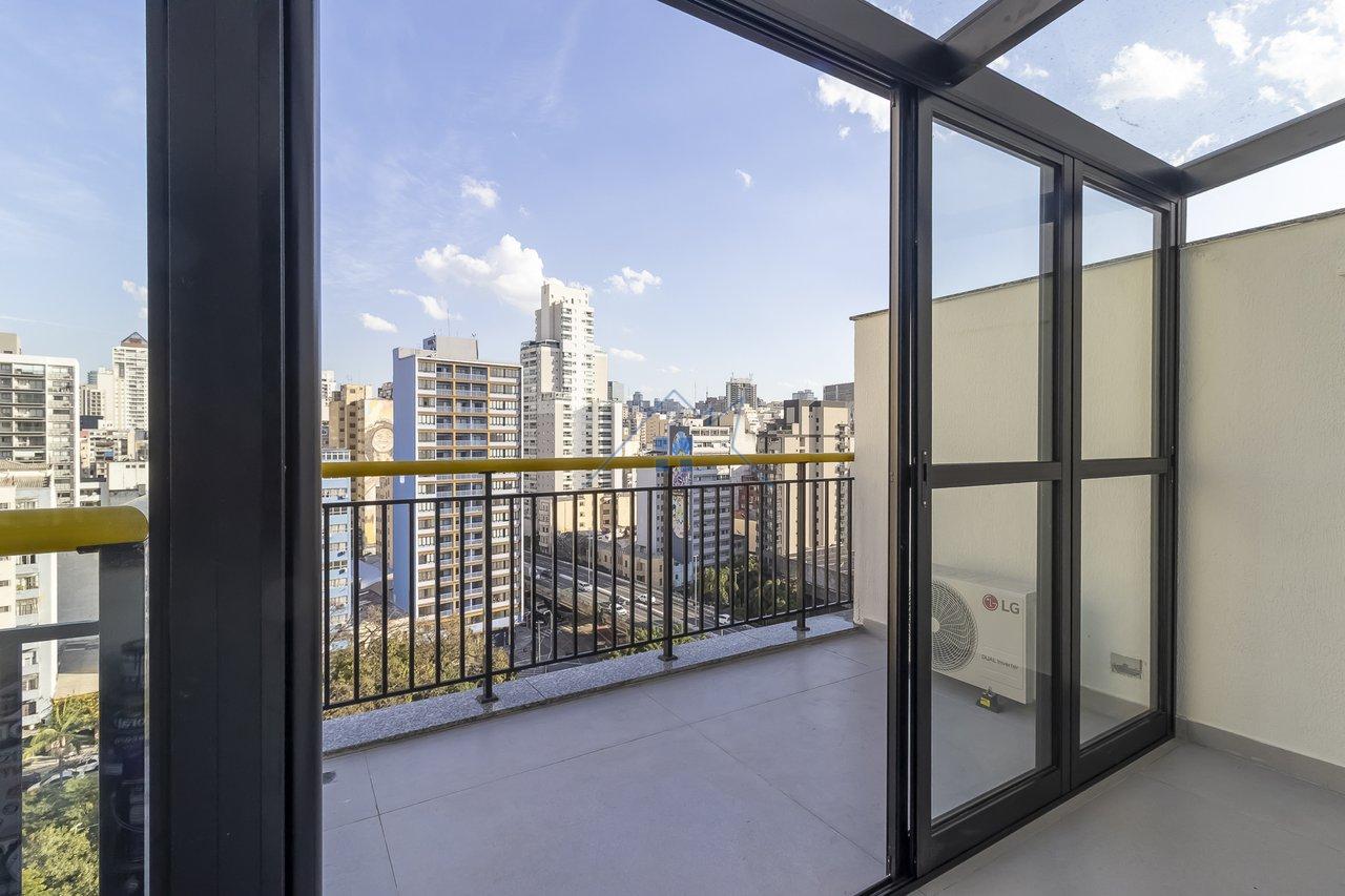 Cobertura 70m² em Santa Cecília 1 dorm 1 vaga Avenida Duque de Caxias São Paulo - 