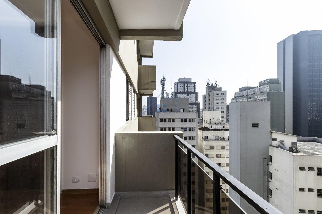 Apartamento 43,5m² na Consolação 1 dorm 1 vaga Rua Bela Cintra São Paulo - 