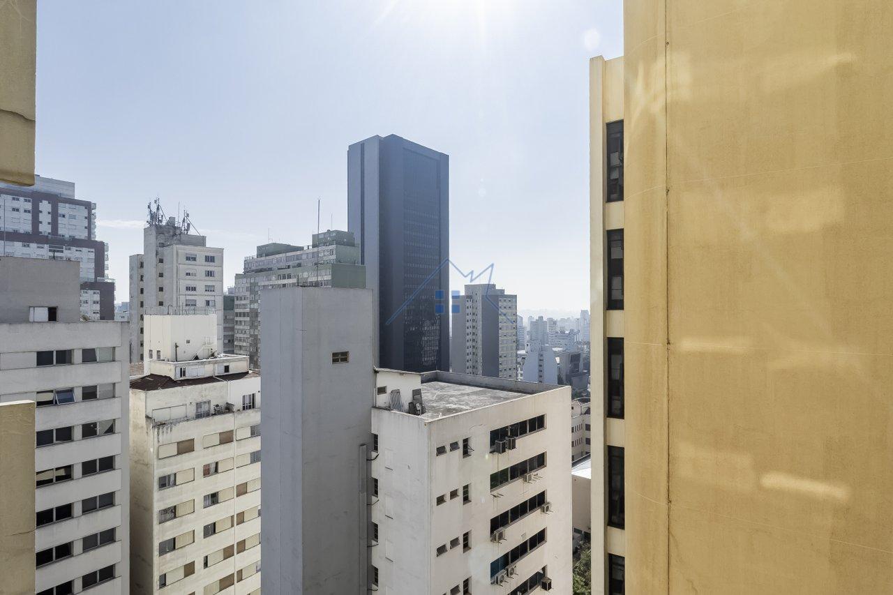 Apartamento 43,5m² na Consolação 1 dorm 1 vaga Rua Bela Cintra São Paulo - 