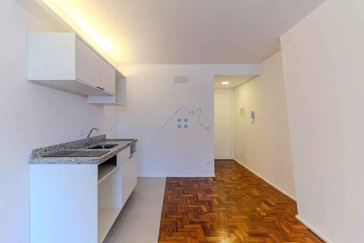 Studio na Santa Cecília 32m² 1 dorm - Aceita PET - Sem depósito caução Largo do Arouche São Paulo - 