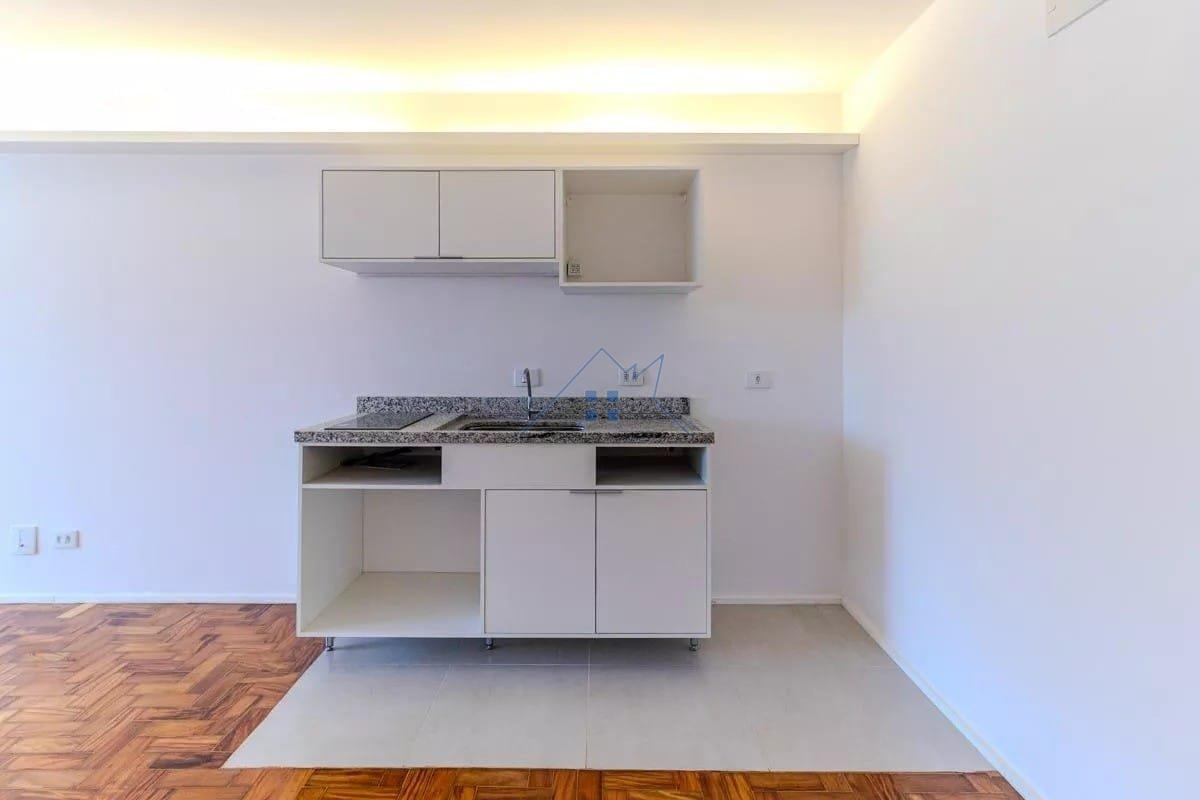 Studio na Santa Cecília 32m² 1 dorm - Aceita PET - Sem depósito caução Largo do Arouche São Paulo - 