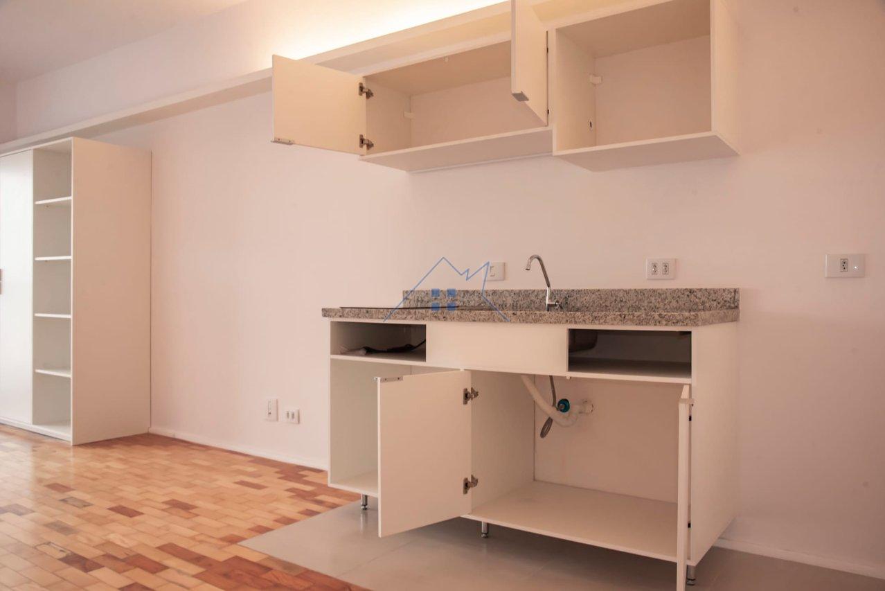 Studio 33m² na República 1 dorm - Aceita PET Largo do Arouche São Paulo - 