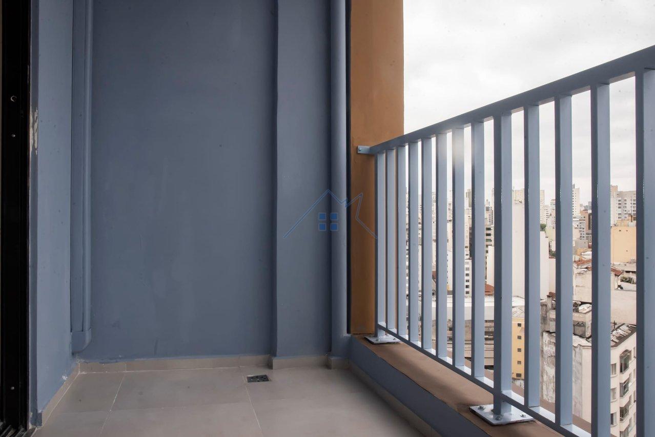 Studio 33m² na República 1 dorm - Aceita PET Largo do Arouche São Paulo - 