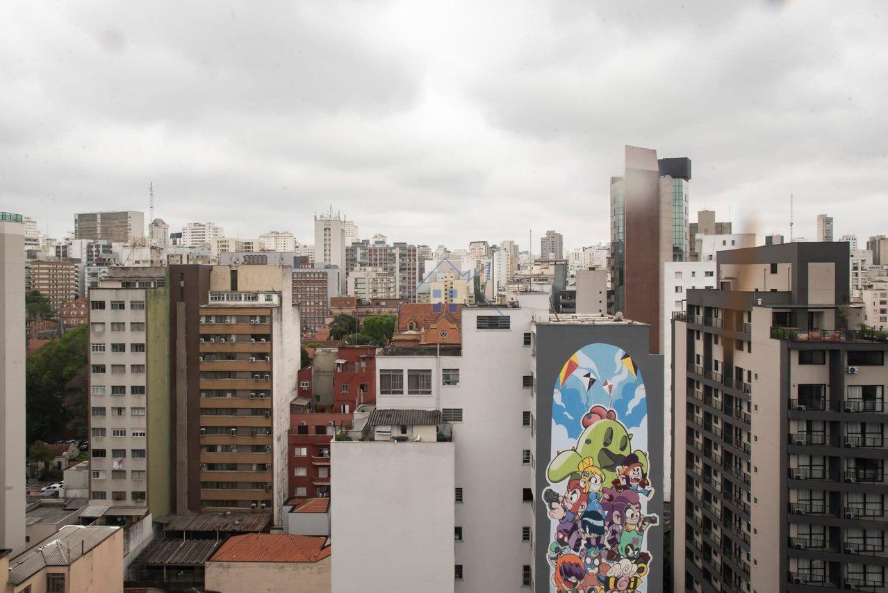 Apartamento 27m² na República 1 dorm - Aceita PET Largo do Arouche São Paulo - 