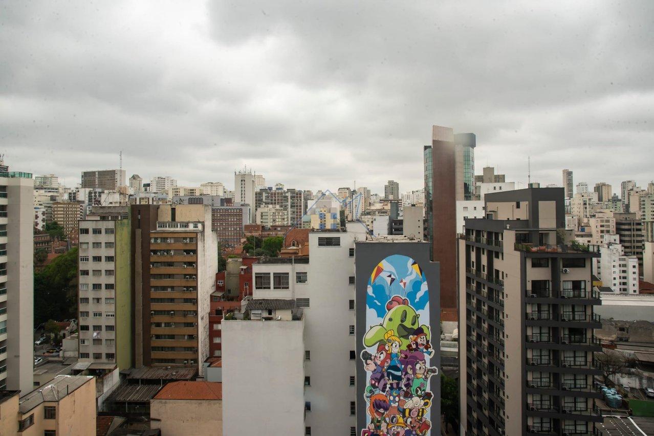 Apartamento 27m² na República 1 dorm - Aceita PET Largo do Arouche São Paulo - 