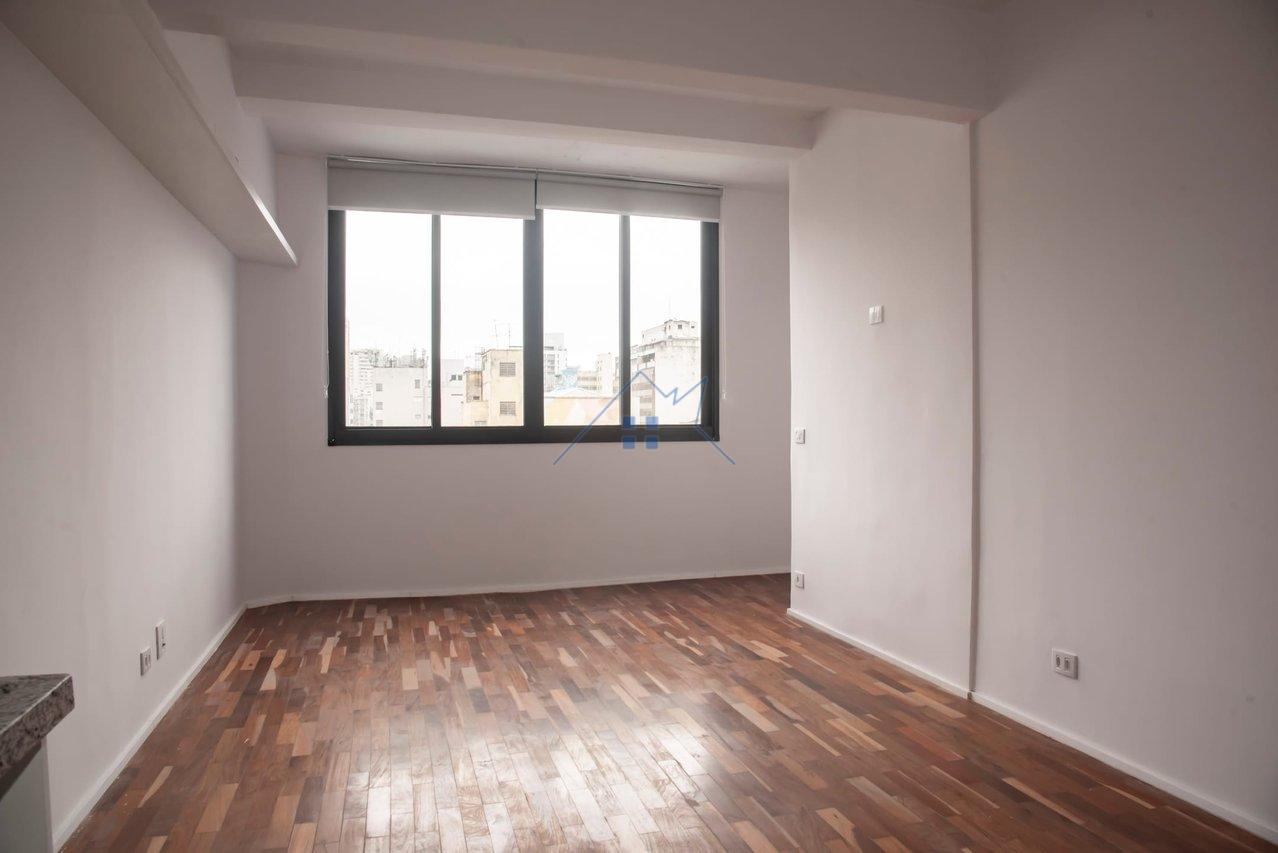 Apartamento 46m² na República 1 dorm - Aceita PET Largo do Arouche São Paulo - 