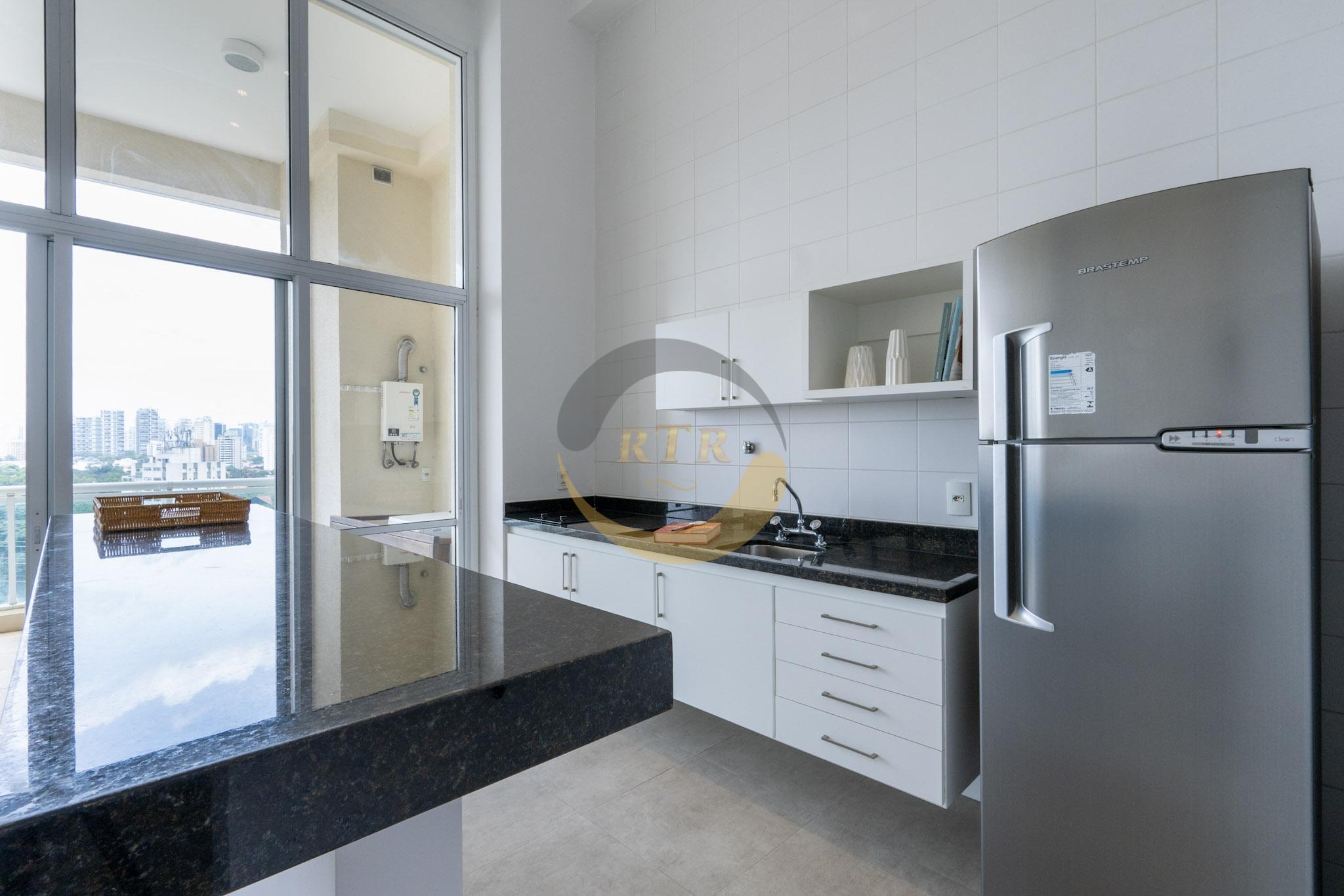 Loft 85 M&sup2;, Brooklin, Luxo, Conforto, 1 Su&iacute;te, 2 banheiros, 2 vagas, Vista maravilhosa  São Paulo - 