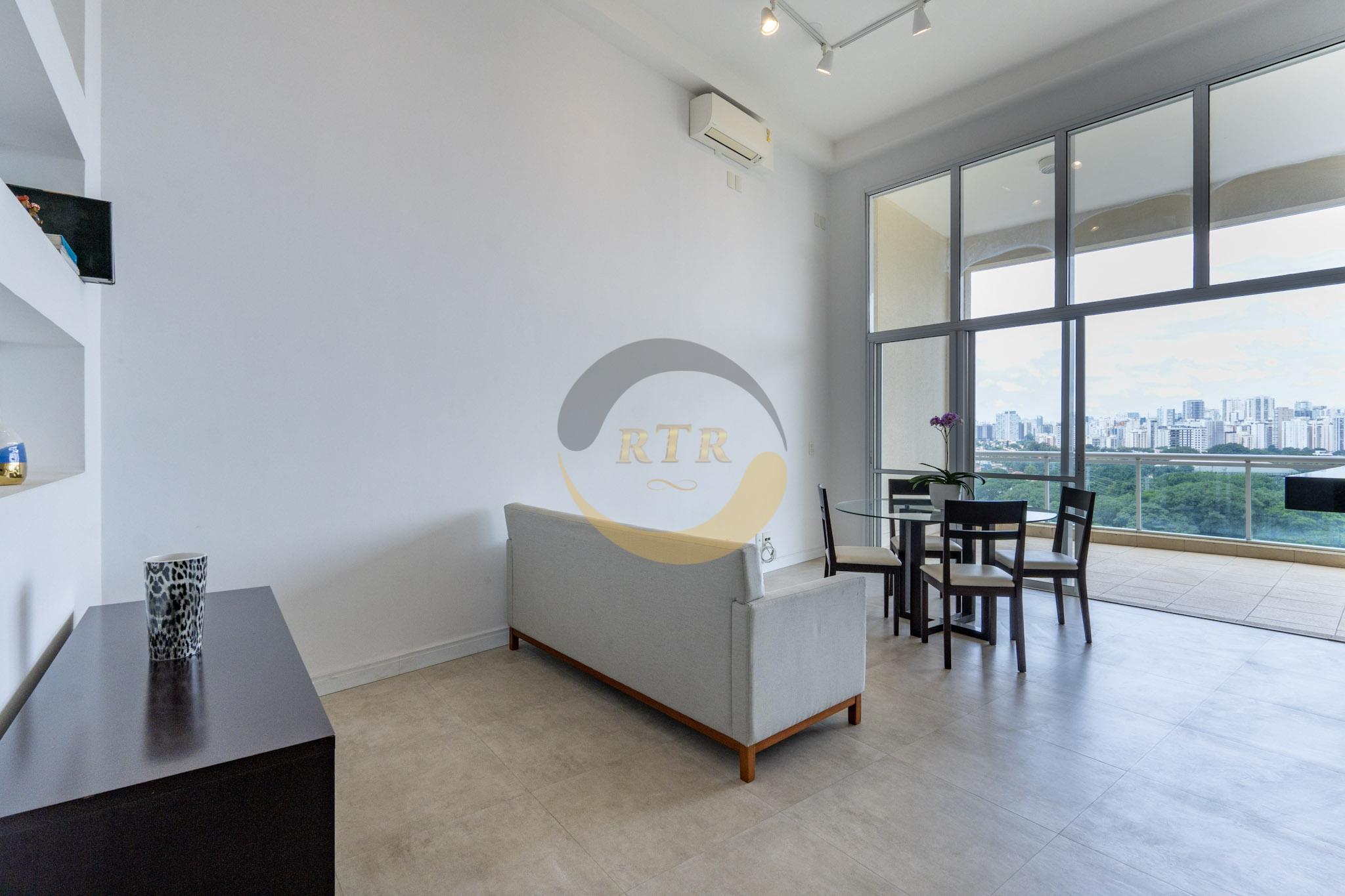 Loft 85 M&sup2;, Brooklin, Luxo, Conforto, 1 Su&iacute;te, 2 banheiros, 2 vagas, Vista maravilhosa  São Paulo - 