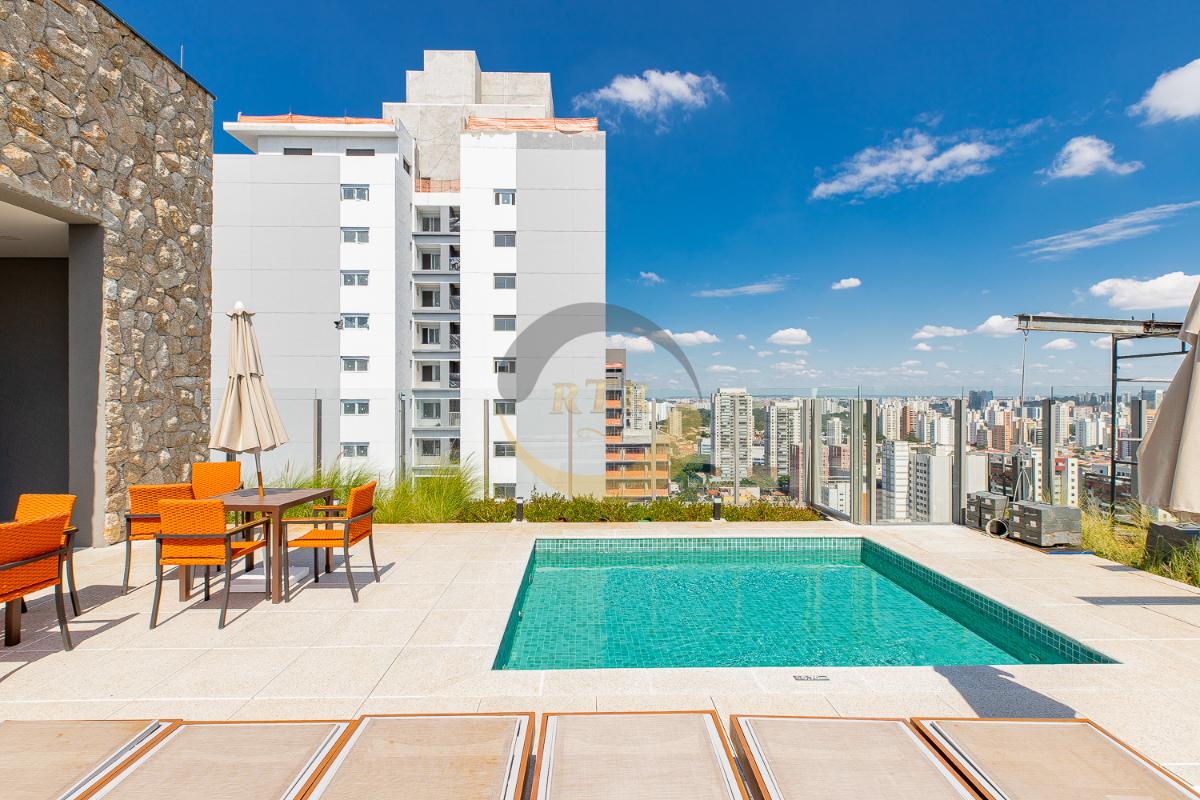 Studio Mobiliado, Moderno, Ch&aacute;cara Santo Ant&ocirc;nio, Lazer, Metr&ocirc; Lil&aacute;s, Morar ou Investir! Rua Senador Milton Campos São Paulo - 