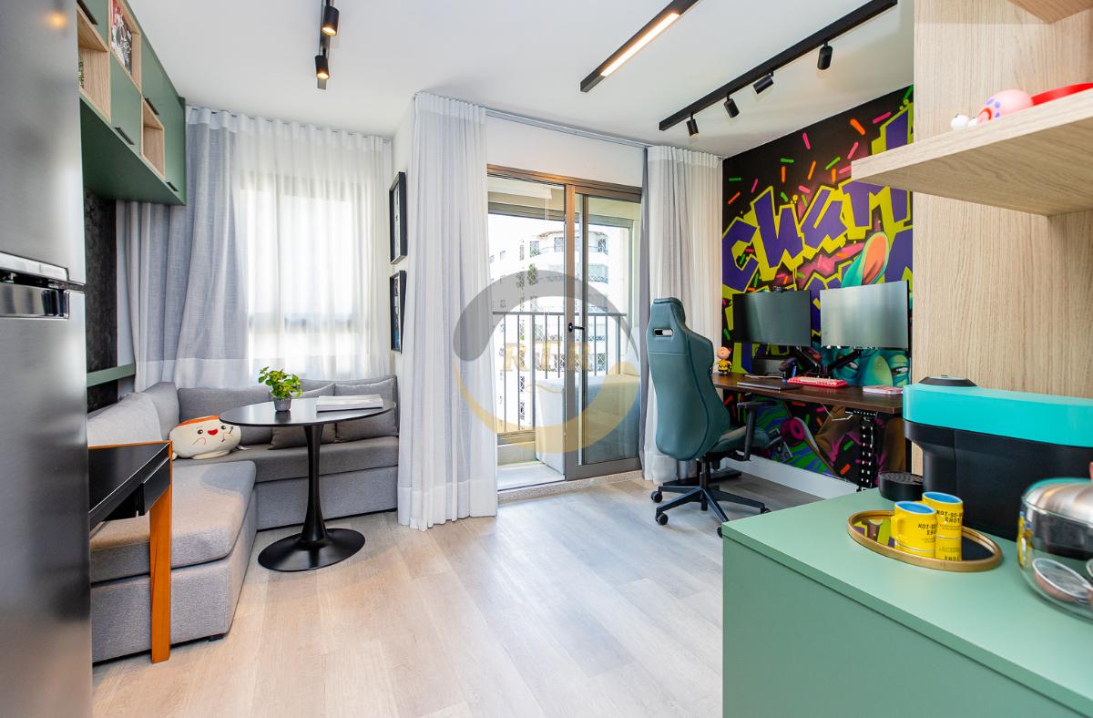 Studio Mobiliado, Campo Belo, 24,50 M&sup2;, Lazer Completo, Pronto para Morar ou Investir  São Paulo - 