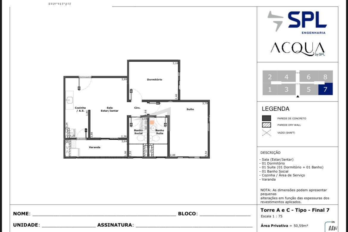 Ágio de Apartamento á venda no Acqua by SPL  Sinop - 