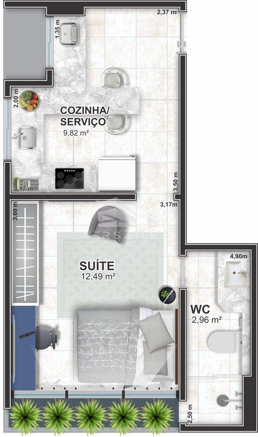Studio 33m² Rua Cascavel Porto Velho - 
