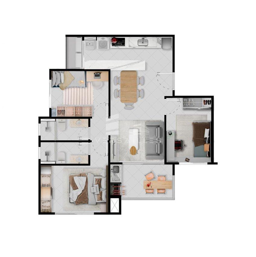 Apartamento para locação Avenida Engenheiro Anysio da Rocha Compasso Porto Velho - 