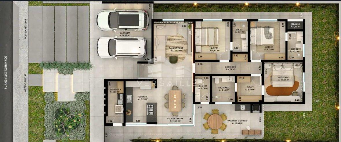 Casa no condomínio Verana em fase de acabamento Avenida Engenheiro Anysio da Rocha Compasso Porto Velho - 
